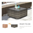 Square rattan coffee table – image 6