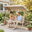 Beige 3-seater swing seat – image 9