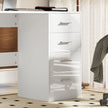 High gloss desk with 4 drawers – image 10