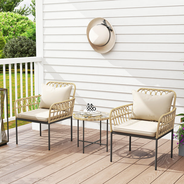Rattan bistro set – image 2