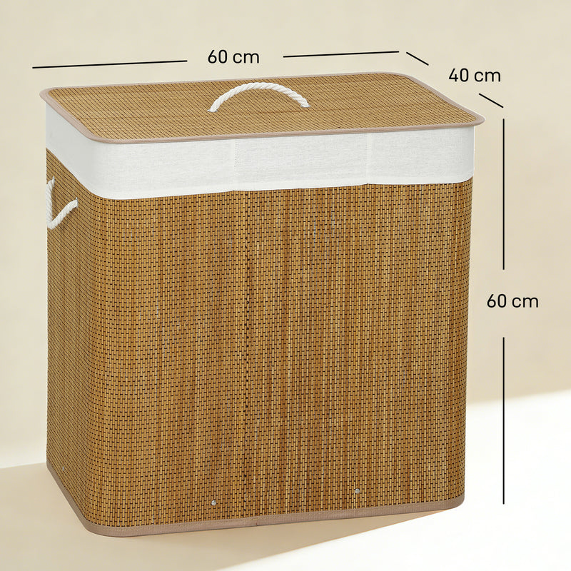 144L bamboo laundry hamper – image 3