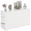White push-open sideboard 117 cm – image 10