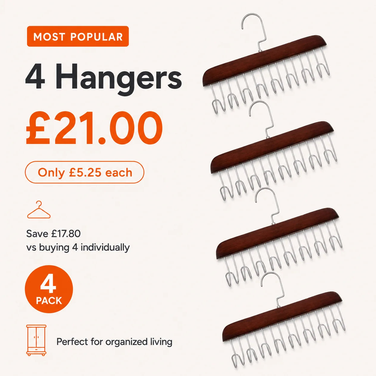 Multi-hook Clothes Hanger