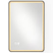 HOMCOM Bathroom Mirror with LED Lights, 100x70cm Rectangle Bathroom Mirror, Dimmable, Bluetooth, Anti-Fog, Black – view 10
