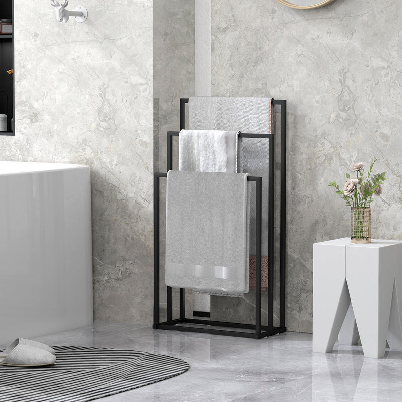 Freestanding 3-bar towel rack – image 7