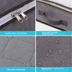 2-Pack Large Underbed Storage Organizers with Viewing Window