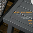 Grey square side table – image 5