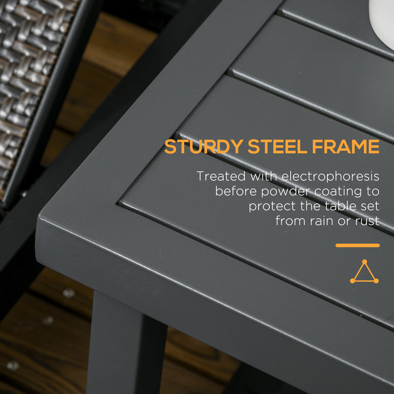 Grey square side table – image 5