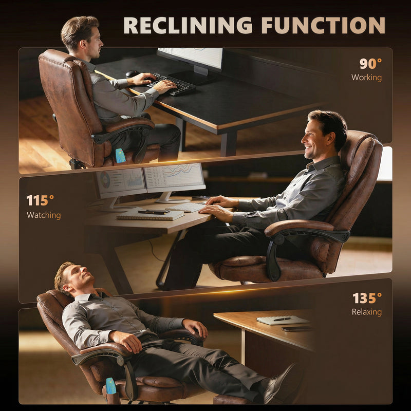 Heated massage executive chair – image 7