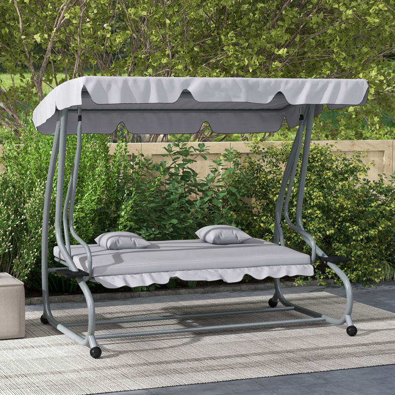 Light grey swing bed – image 10