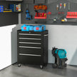 5-Drawer Lockable Rolling Tool Chest with EVA Liners – Black – image 2 of 9