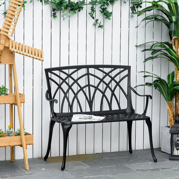 Compact cast aluminium bench – image 2