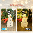 3ft Light-Up Snowman Christmas decoration shown in a festive display