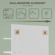 White bamboo panel bathroom mirror – image 6