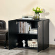 Black low storage cabinet – image 9