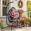 Rattan hanging egg chair – image 10