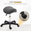 Grey curved salon stool – image 5