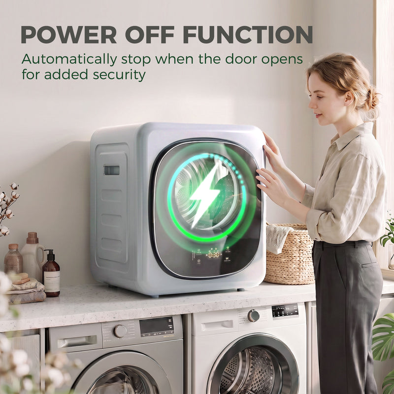 4kg silver touch-control tumble dryer – image 6