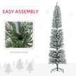 7ft snowy pencil Christmas tree – image 6