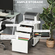 3-drawer metal filing cabinet – image 4