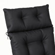 Black sun lounger cushions 190 x 56 cm – image 10