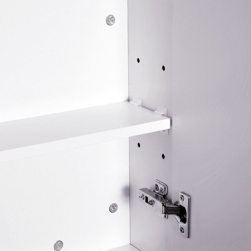 White double door mirror cabinet – image 8