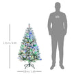 4.5ft pre-lit snow-tipped Christmas tree – image 3