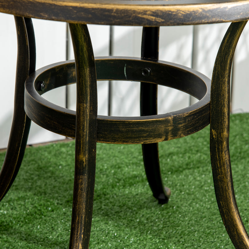 Bronze cast aluminium side table – image 8