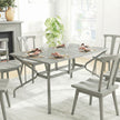 150 x 90 cm steel garden dining table – image 7