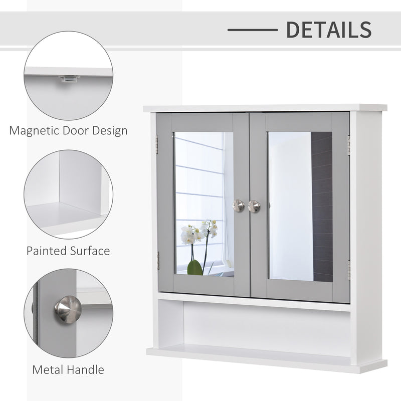 Grey mirror wall cabinet – image 7