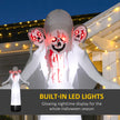 8.9ft Inflatable Three-Headed Ghost with 9 LED Lights – image 4 of 9