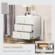 Fluted 3-drawer chest – image 5