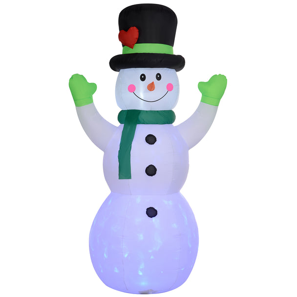 10ft Snowman Christmas Inflatable on a white background