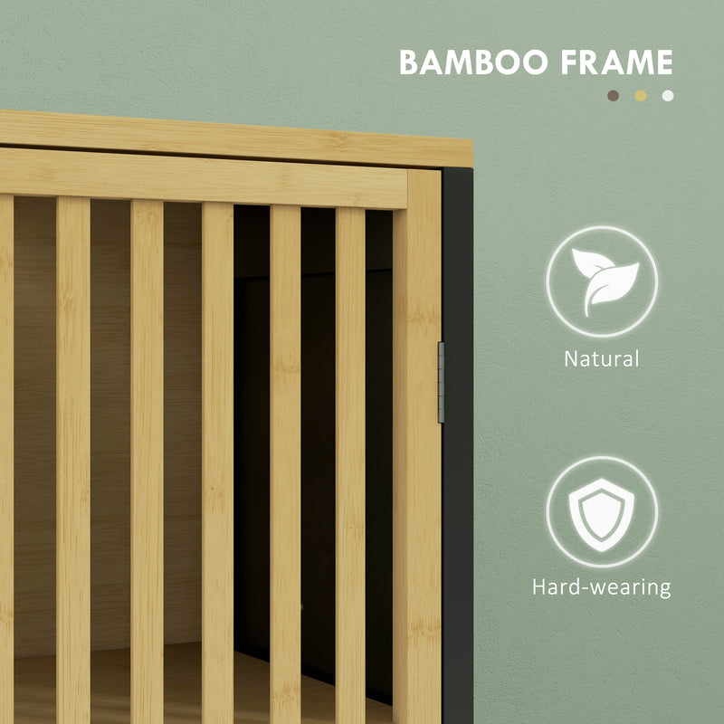 Black bamboo under sink cabinet – image 6