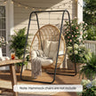 Outsunny Hammock Chair Stand Only 150KG Load Capacity for Indoor Outdoor, Black – view 10