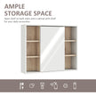 Wall mirror cabinet with side shelves – image 4