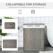 Grey 2-section laundry basket – image 6