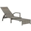 Reclining rattan lounger – image 10
