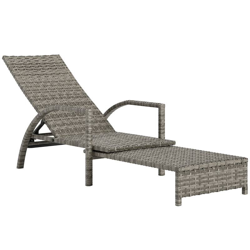 Reclining rattan lounger – image 10