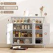 Industrial sideboard with open shelf – image 4