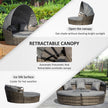 Round rattan daybed set – image 5