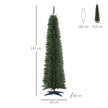 7ft green pencil slim Christmas tree – image 3