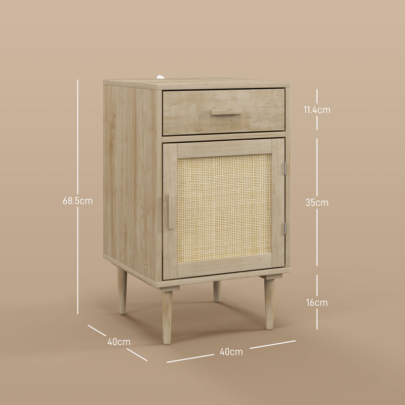 Boho rattan bedside table – image 8