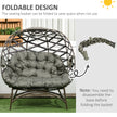 2-seater folding egg chair – image 6