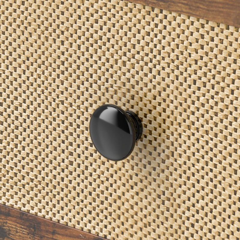 Industrial rattan bedside table – image 8