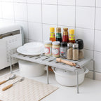 Adjustable Storage Rack for Kitchen Organization