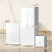 White high gloss bedroom set – image 3