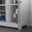 Grey & white under sink cabinet – image 9