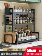Multi-Functional Kitchen Spice Rack with Knife Holder