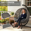 Charcoal round egg chair – image 4